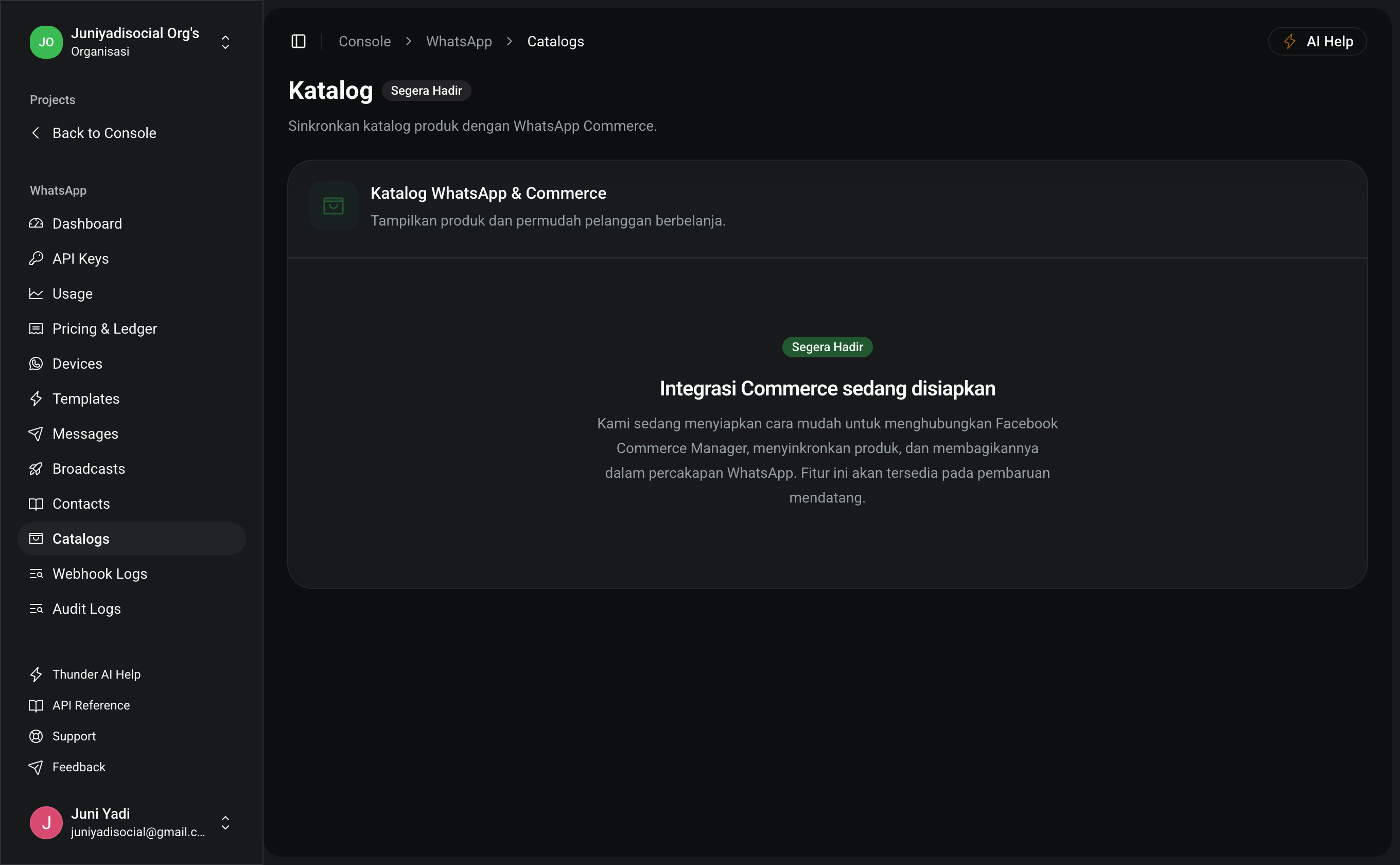 Catalogs Management
